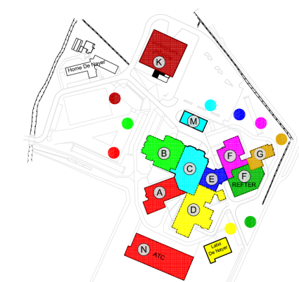 map of the campus